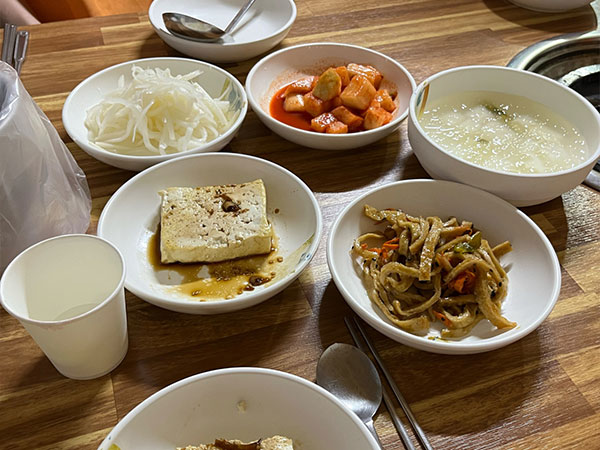 정식당 밑반찬